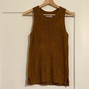 Old Navy Brown Rust Neutral Cowl Business Casual Blouse Shirt